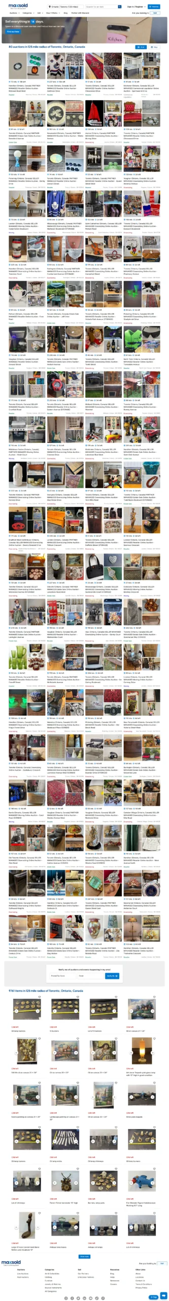 MaxSold Website